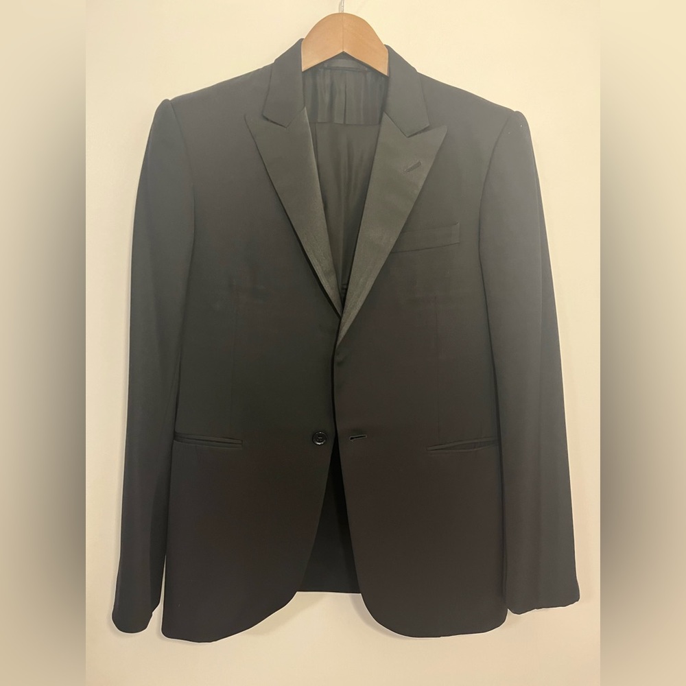 Ralph Lauren Black Label One Button Peak Lapel Tuxedo - 38S